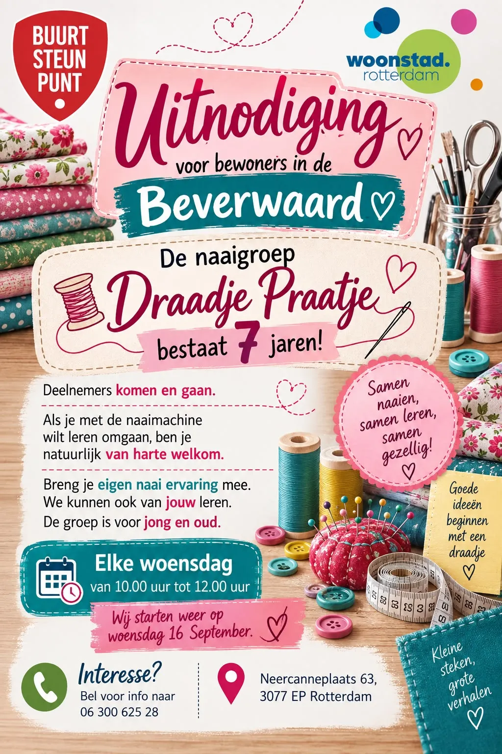 Draadje Praatje in Beverwaard