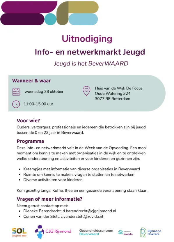 Info en netwerkmarkt Jeugd