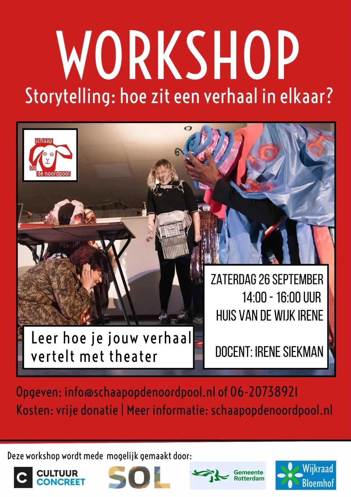 🎭 Workshop Storytelling: hoe zit een verhaal in elkaar?