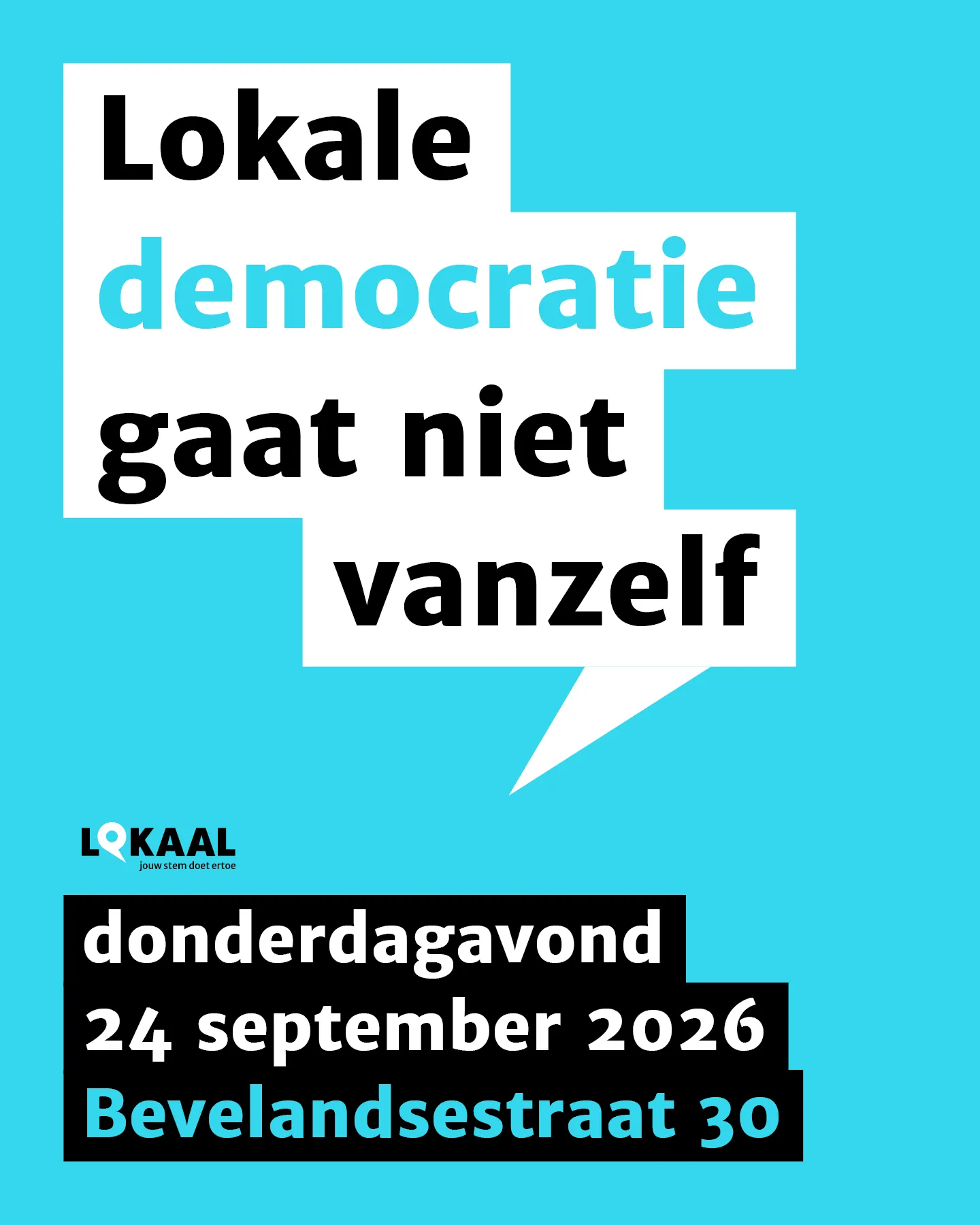 LOKAAL Café: Lokale democratie gaat niet vanzelf