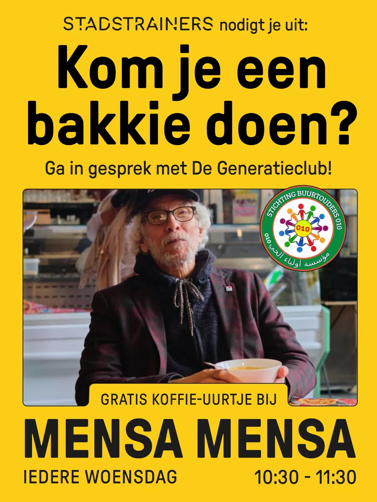 Gratis koffie-uurtje bij Mensa Mensa