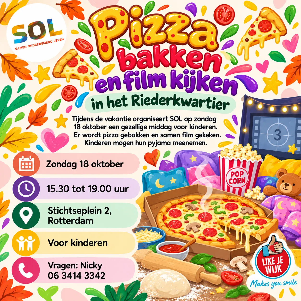 Pizza bakken en film kijken