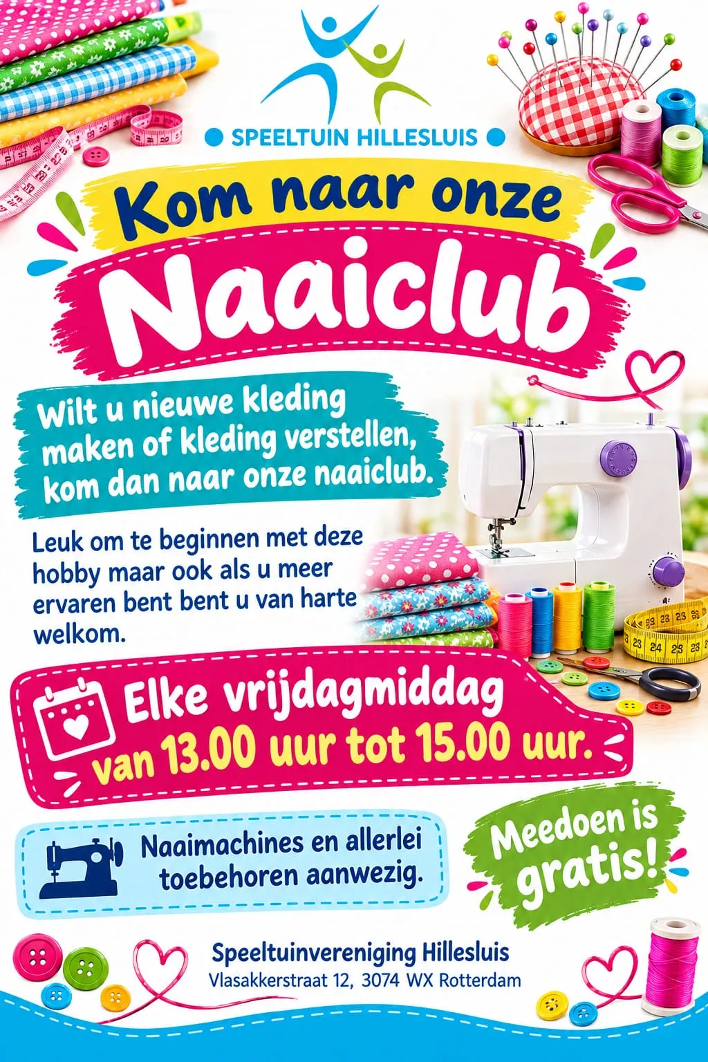 Naaiclub bij Speeltuin Hillesluis