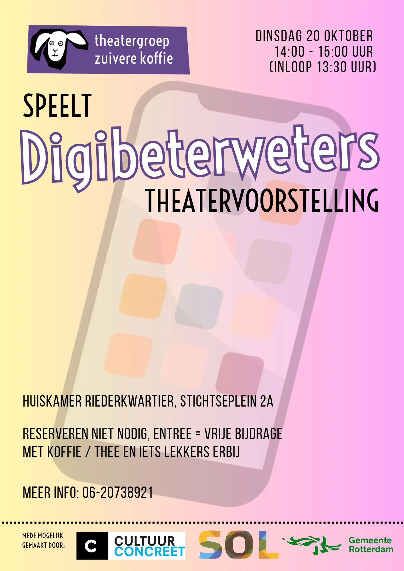 📱🎭 Voorstelling over Tikkies, TikToks en telefoongebruik