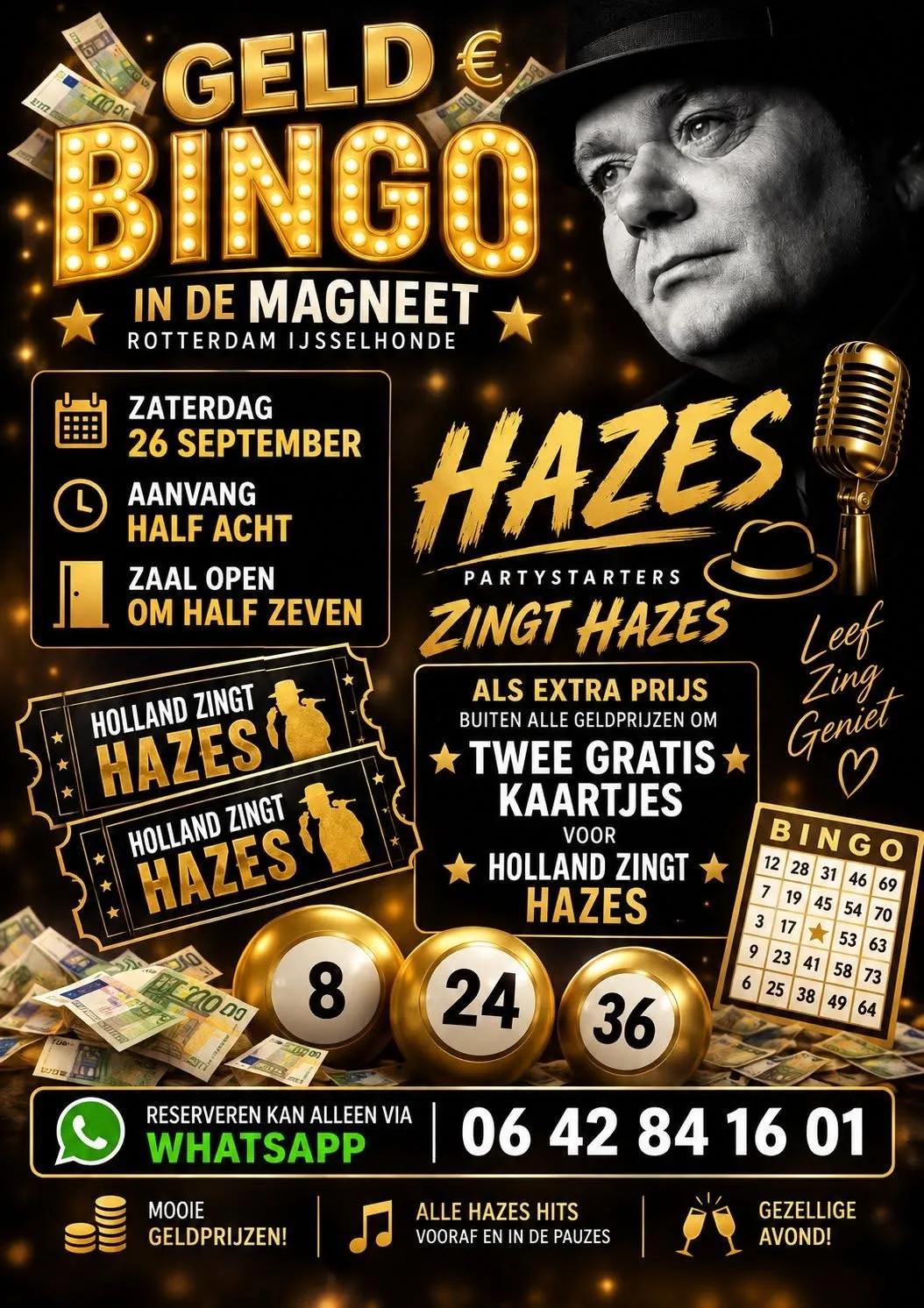 Geldbingo en Hazesavond in De Magneet