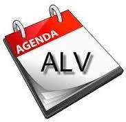 agenda met tekst ALV