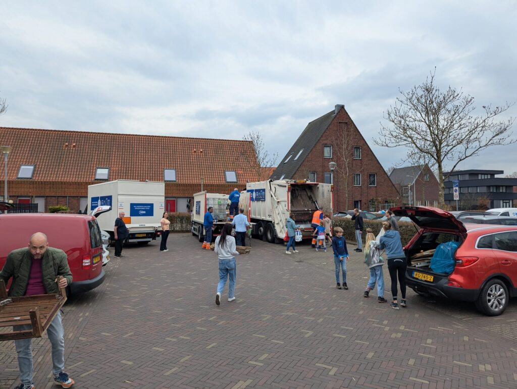 Grof vuil inzameling de bras
