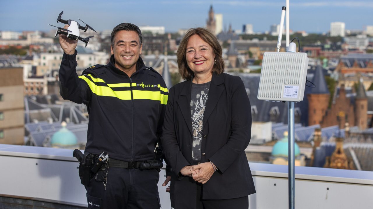 Gemeente Den Haag. 
Drone detectie. Wethouder Saskia Bruines. (Den Haag 25-09–23 )   Foto: Frank Jansen