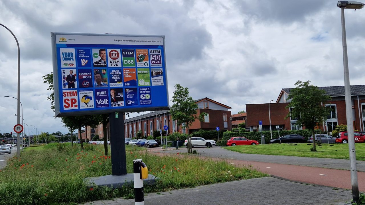 Europese Verkiezingen posterbord