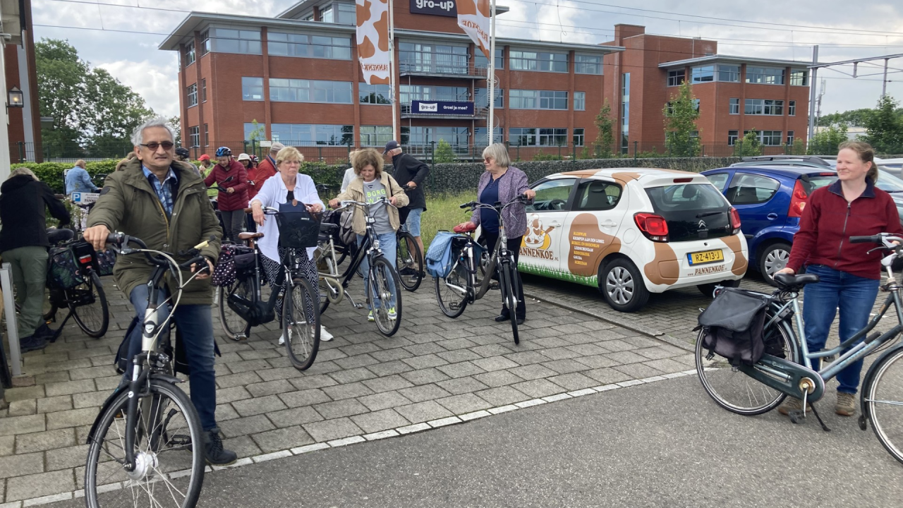 Fietstocht morgenweide samen met buurtsportcoach
