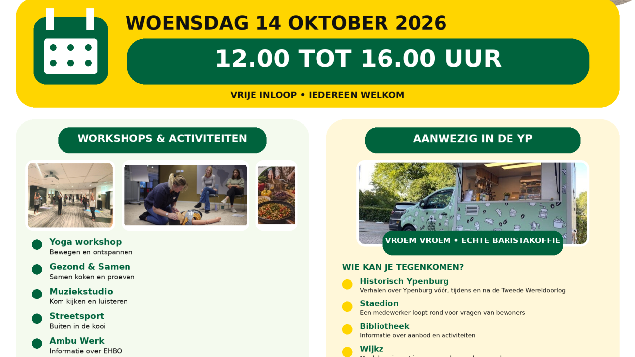 Flyer Open Dag De Yp