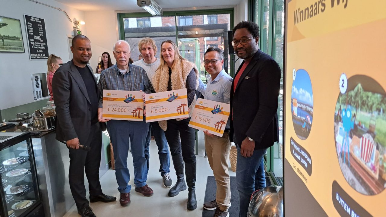 LJW_ALG_wijkbudget_20231025 Prijswinnaars met Lawrence en Nur