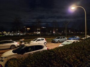 nootdorpse landingslaan verlicht door led-lampen
